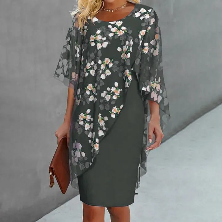 π’π’β° Conjunto feminino elegante: blusa e vestido floral