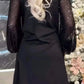 Vestido de menina com lantejoulas patchwork