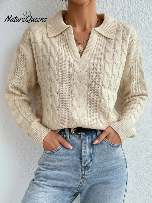 Camisola feminina confortável de vestir pela cabeça