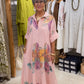 Vestido Chemise Maxi Floral em Aquarela
