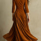 Vestido de veludo elegante estilo blazer anos 70